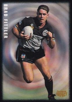 1995 Pizza Hut Club 10 Footy Works Selection #8 Brad Fittler Front